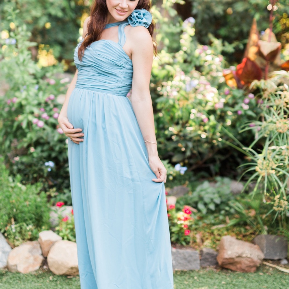 Alfred Angelo bridesmaid dress. Custom strap